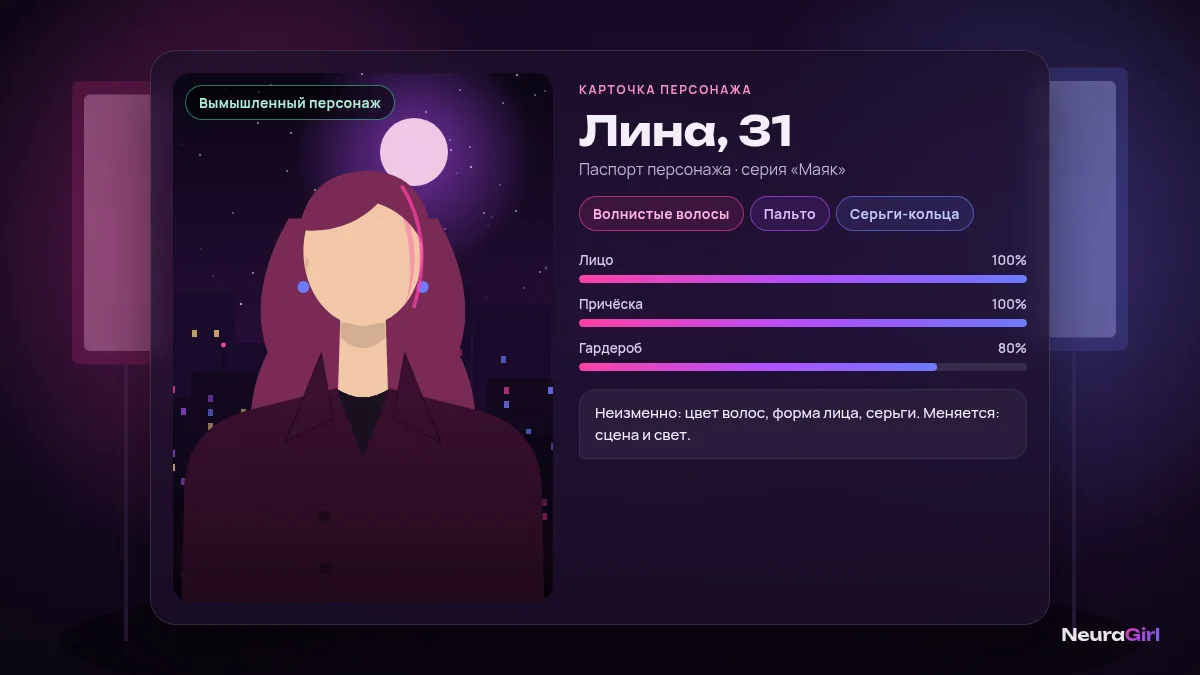 Паспорт персонажа: карточка с неизменными чертами внешности