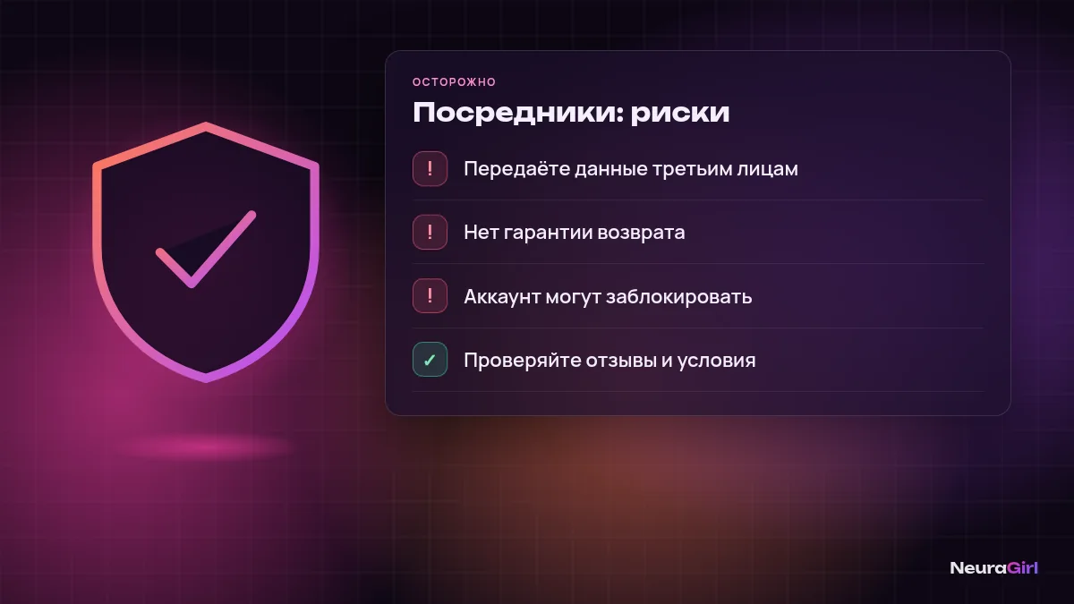 Риски посредников при оплате сервисов: предупреждения